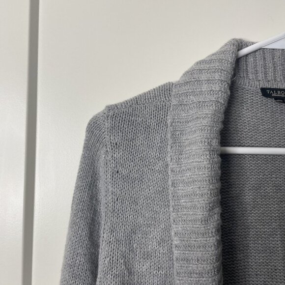 Women’s Talbots Gray Open Cardigan Sweater Size Small - Picture 4 of 6